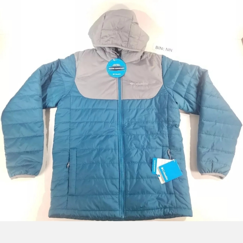 Columbia horstman Glacier II Hooded Men's Puffer Jacket Deep Water Size S